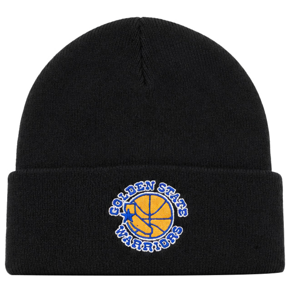 Mitchell & Ness NBA Golden State Warriors Team Logo Cuff Black Beanie
