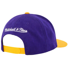 Mitchell & Ness NBA Utah Jazz XL Logo 2 Tone Purple/Yellow Cap