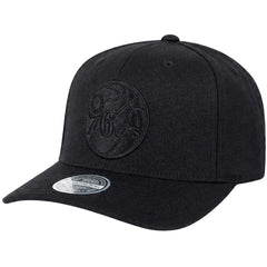 Mitchell & Ness NBA Philadelphia 76ers Outline Logo Black Cap
