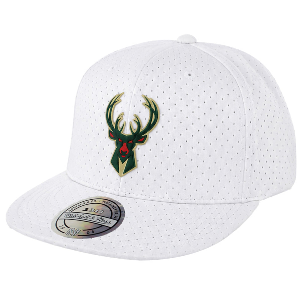 Mitchell & Ness NBA Milwaukee Bucks Ace White Cap