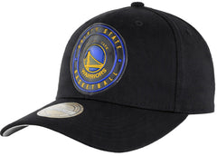 Mitchell & Ness NBA Golden State Warriors Circle Weald Patch Black Cap