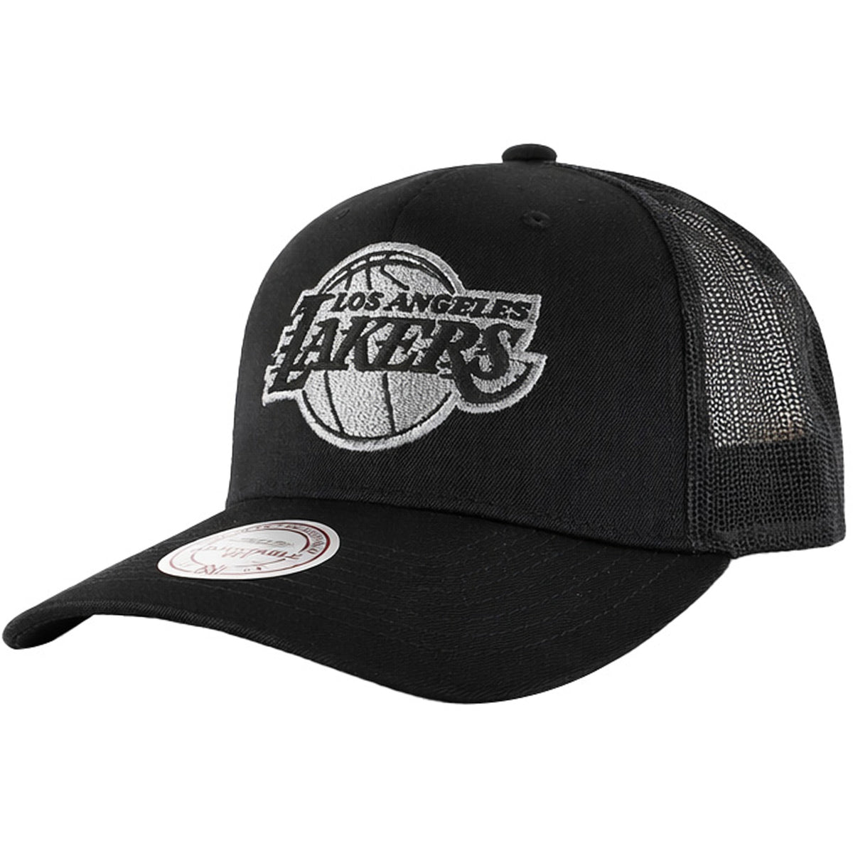 Mitchell & Ness NBA Los Angeles Lakers Melange Logo Trucker Black Cap
