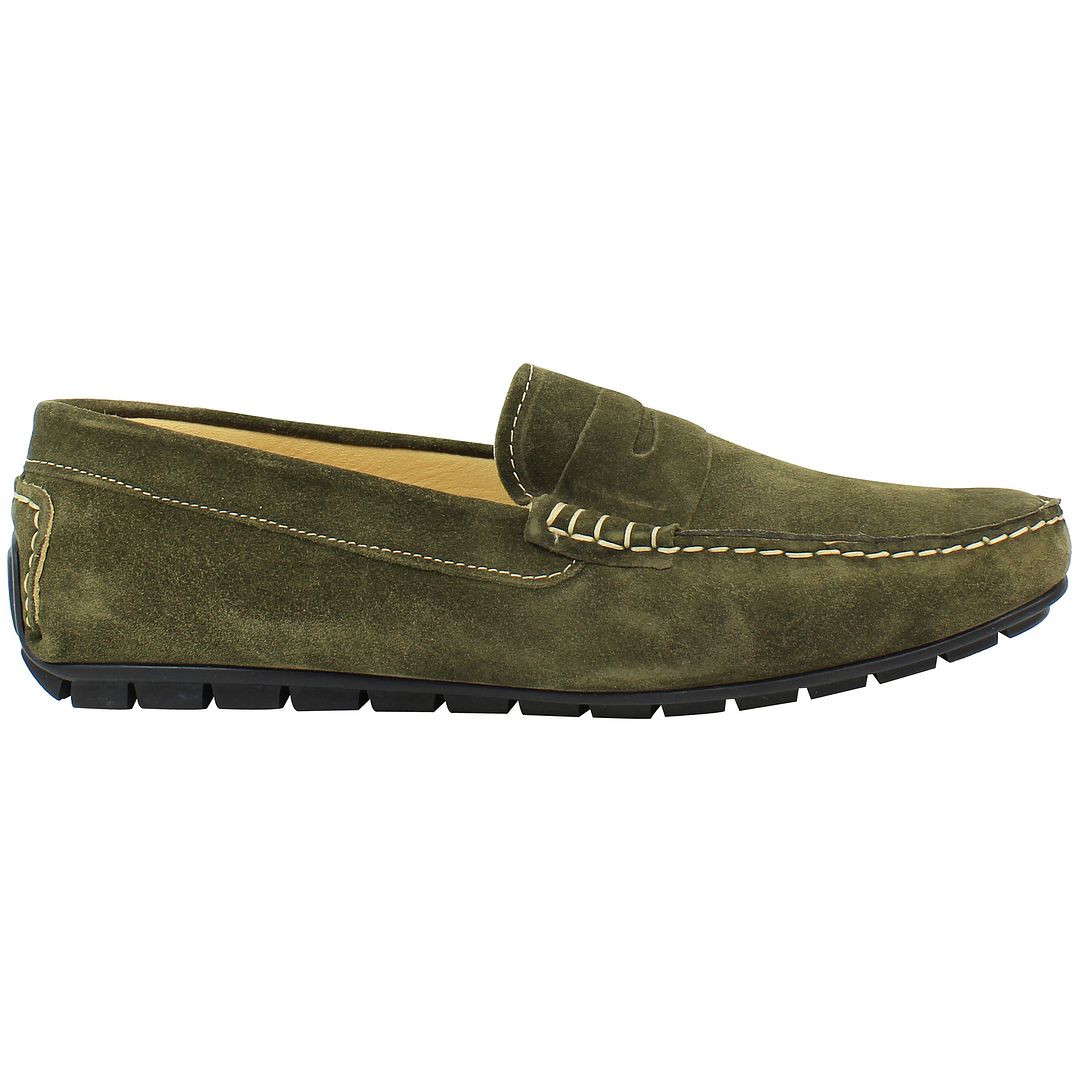 John White Monte Mens Green Shoes