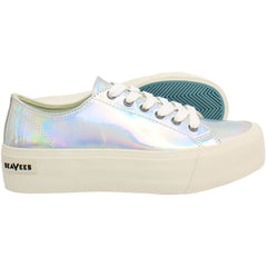 Seavees Monterey Platform Sun Valley Womens Silver Shoes