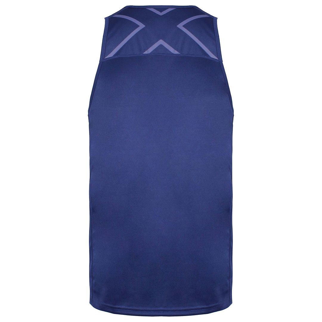 2XU BSR Active Singlet Mens Navy Blue Top