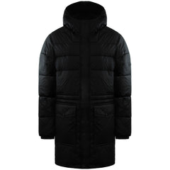 Hunter Interpid Mens Black Long Puffer Jacket