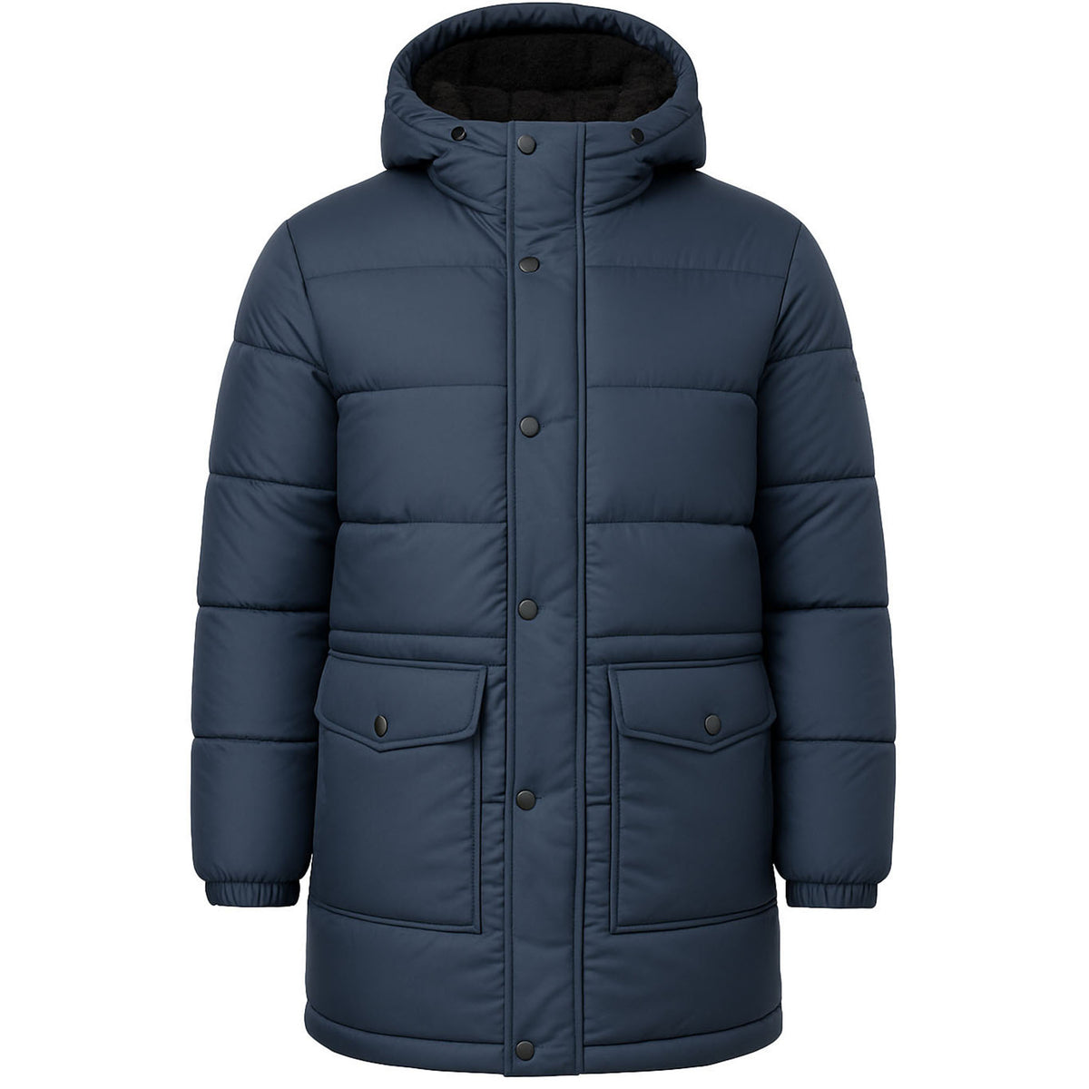 Hunter Interpid Mens Navy Long Puffer Coat