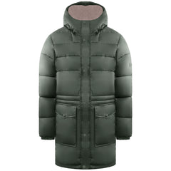 Hunter Interpid Mid Mens Grey Puffer Coat