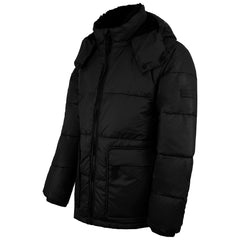 Hunter Interpid Mid Mens Black Puffer Coat