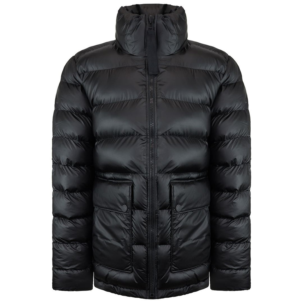 Hunter Rubberised Mens Black Puffer Jacket