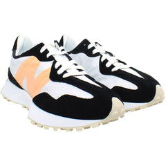 New Balance 327 Mens Black/White Trainers