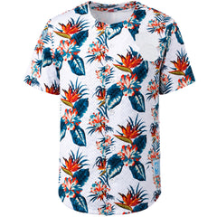 Mitchell & Ness NBA New York Knicks Floral Mesh Mens White Shirt