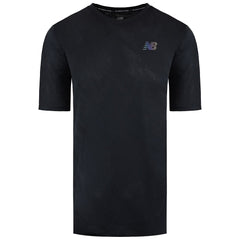 New Balance Q Speed Jacquard Mens Black T-Shirt