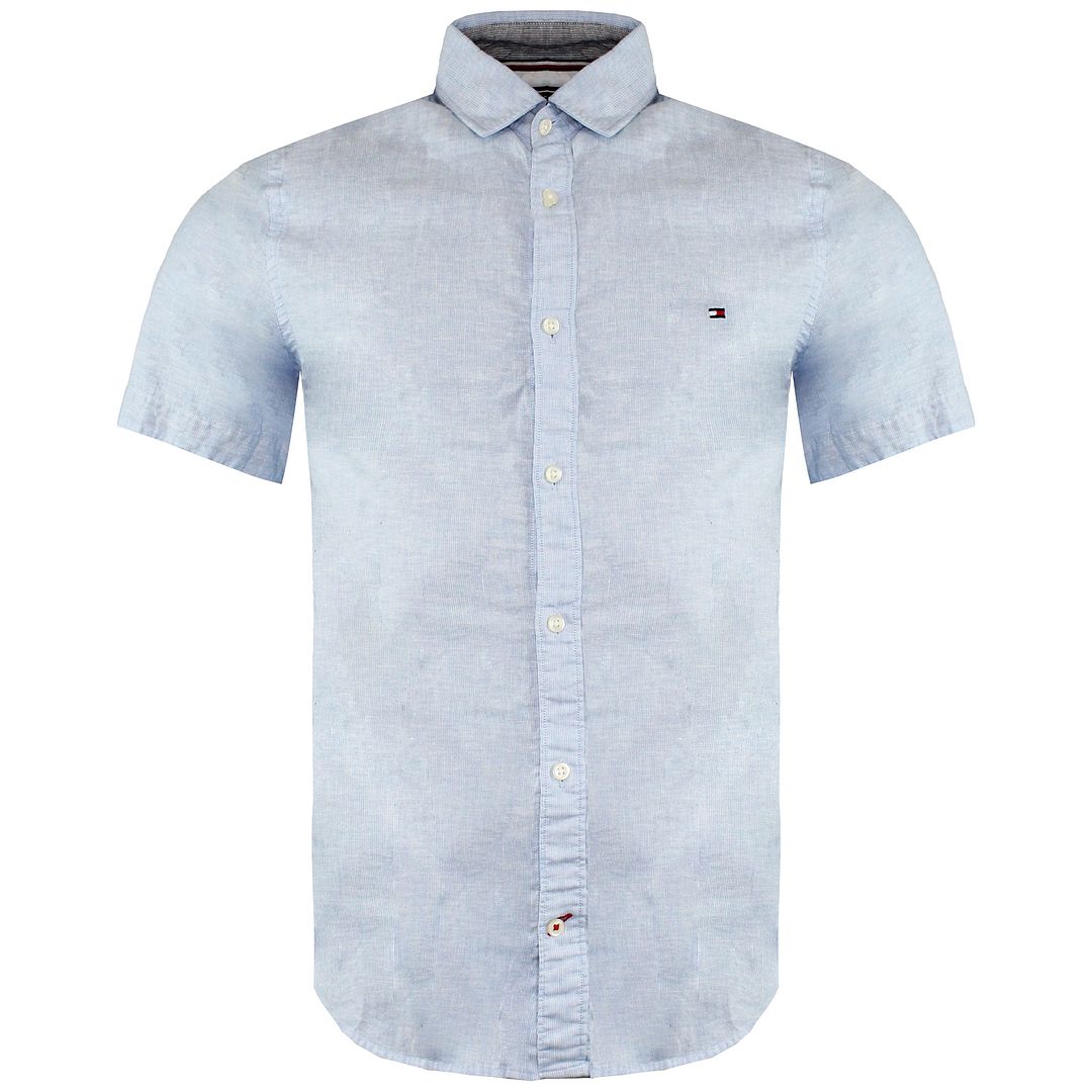 Tommy Hilfiger Mens Light Blue Shirt