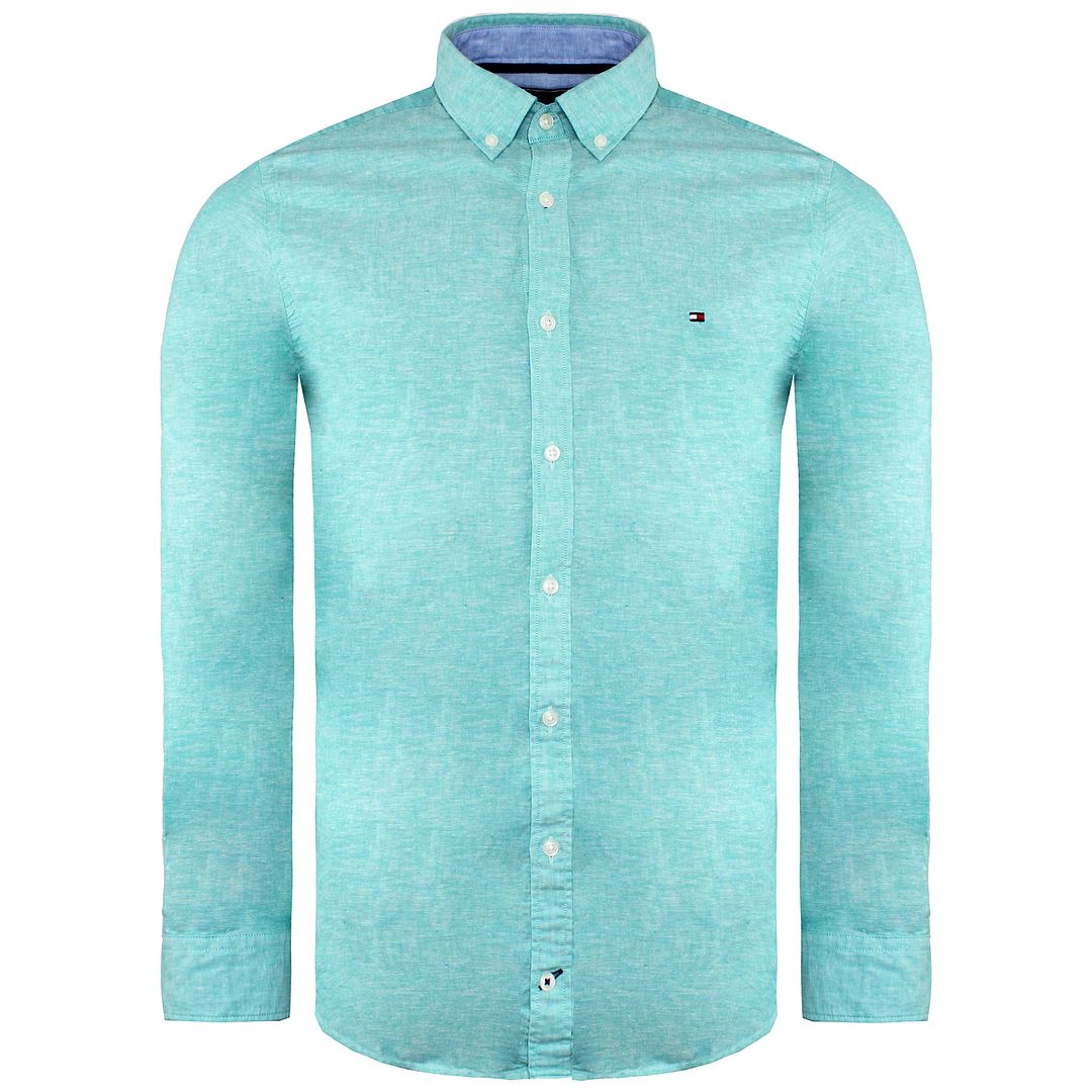 Tommy Hilfiger Mens Blue Oxford Shirt