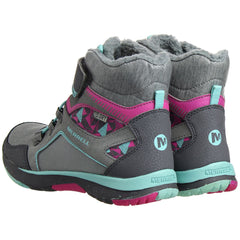 Merrell ML-G Moab Polar Waterproof Kids Grey Boots