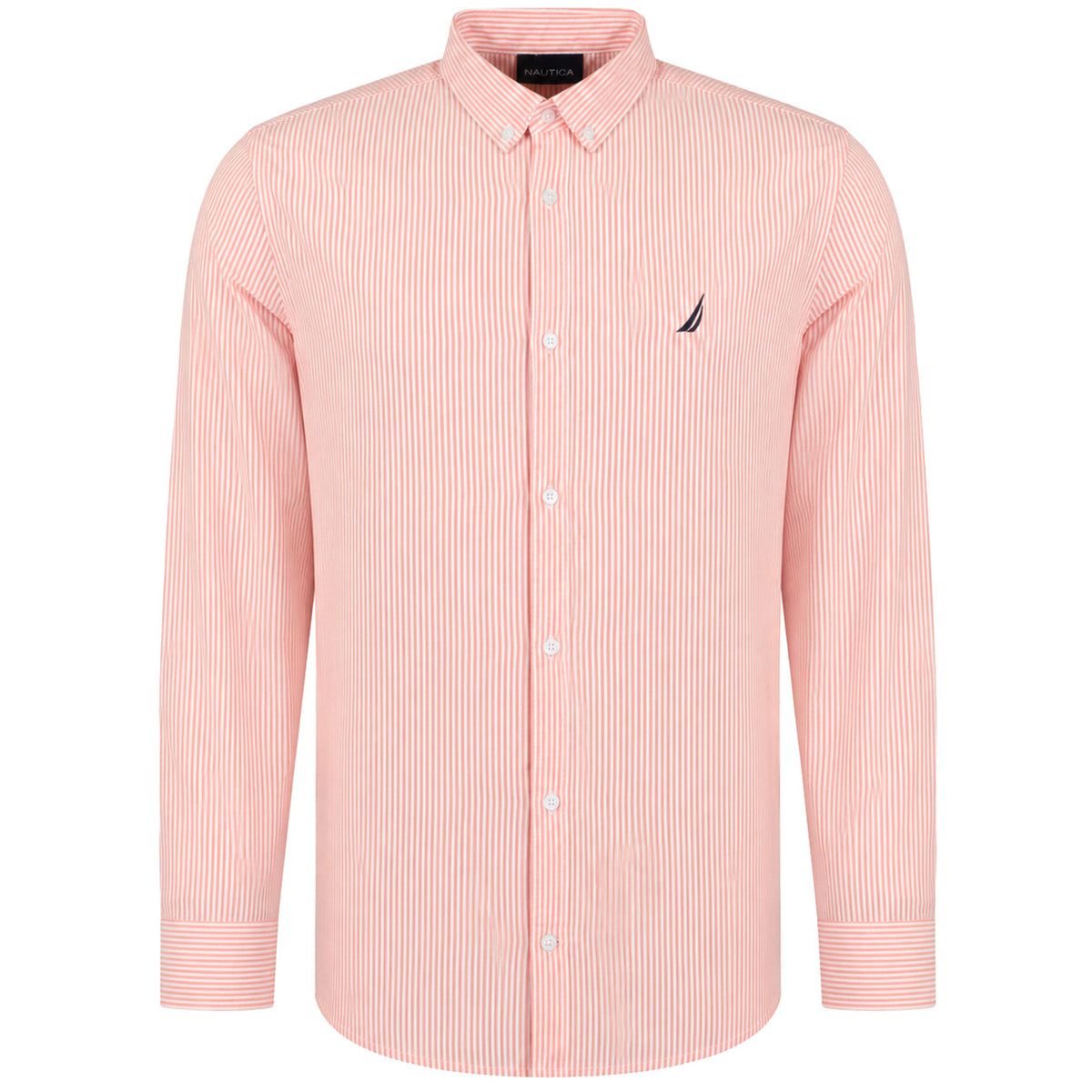 Nautica Paneo Mens Orange Shirt