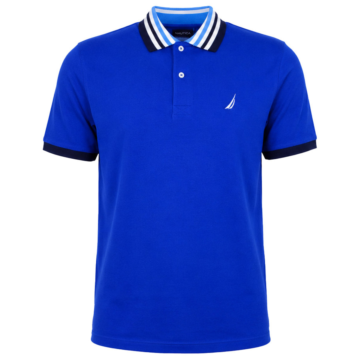 Nautica Zayn Mens Blue Polo Shirt