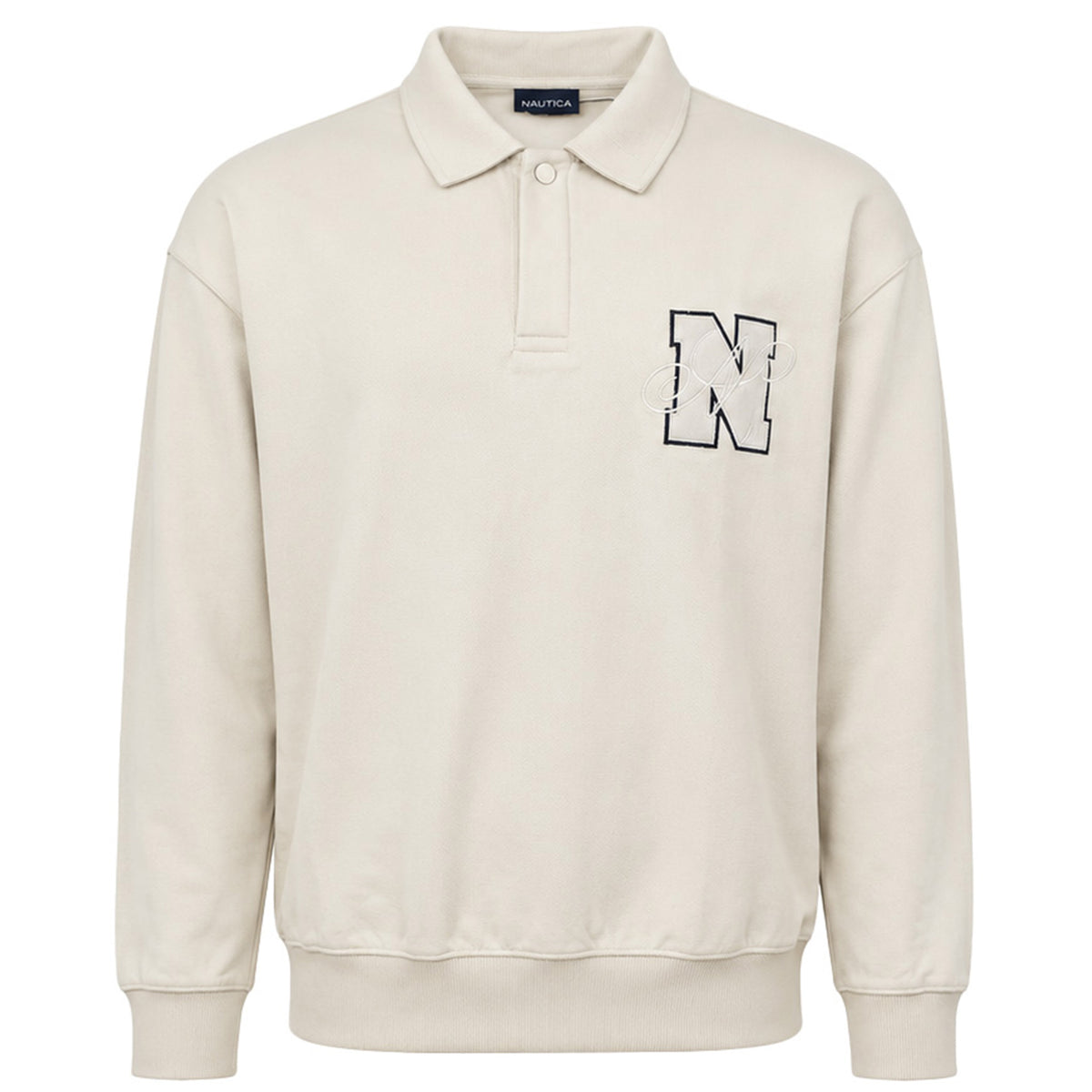 Nautica Colson Mens Ivory Polo Shirt