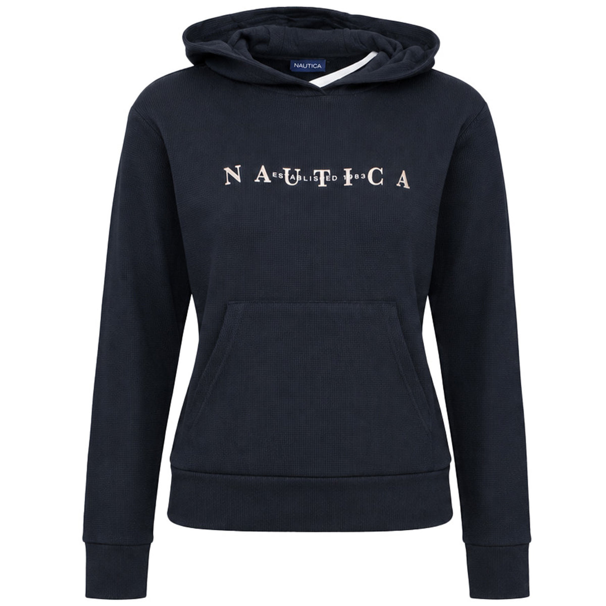 Nautica Luna Crop Womens Black Hoodie