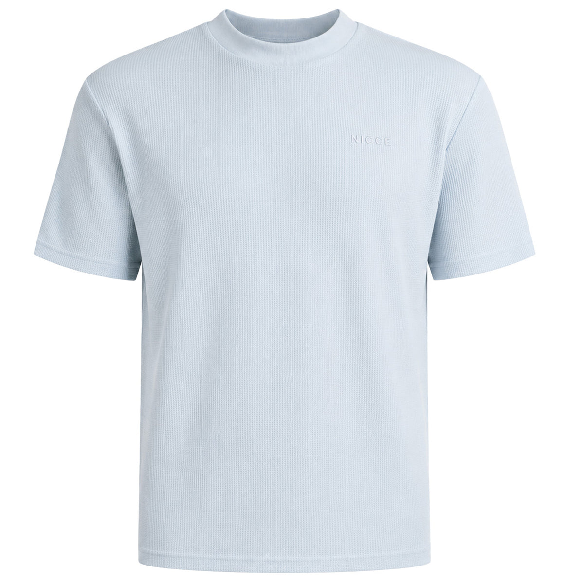 Nicce Waffle Mens Light Blue T-Shirt