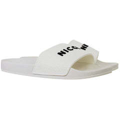 Nicce Visor Mens White Sliders