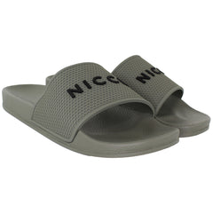 Nicce Visor Mens Khaki Sliders