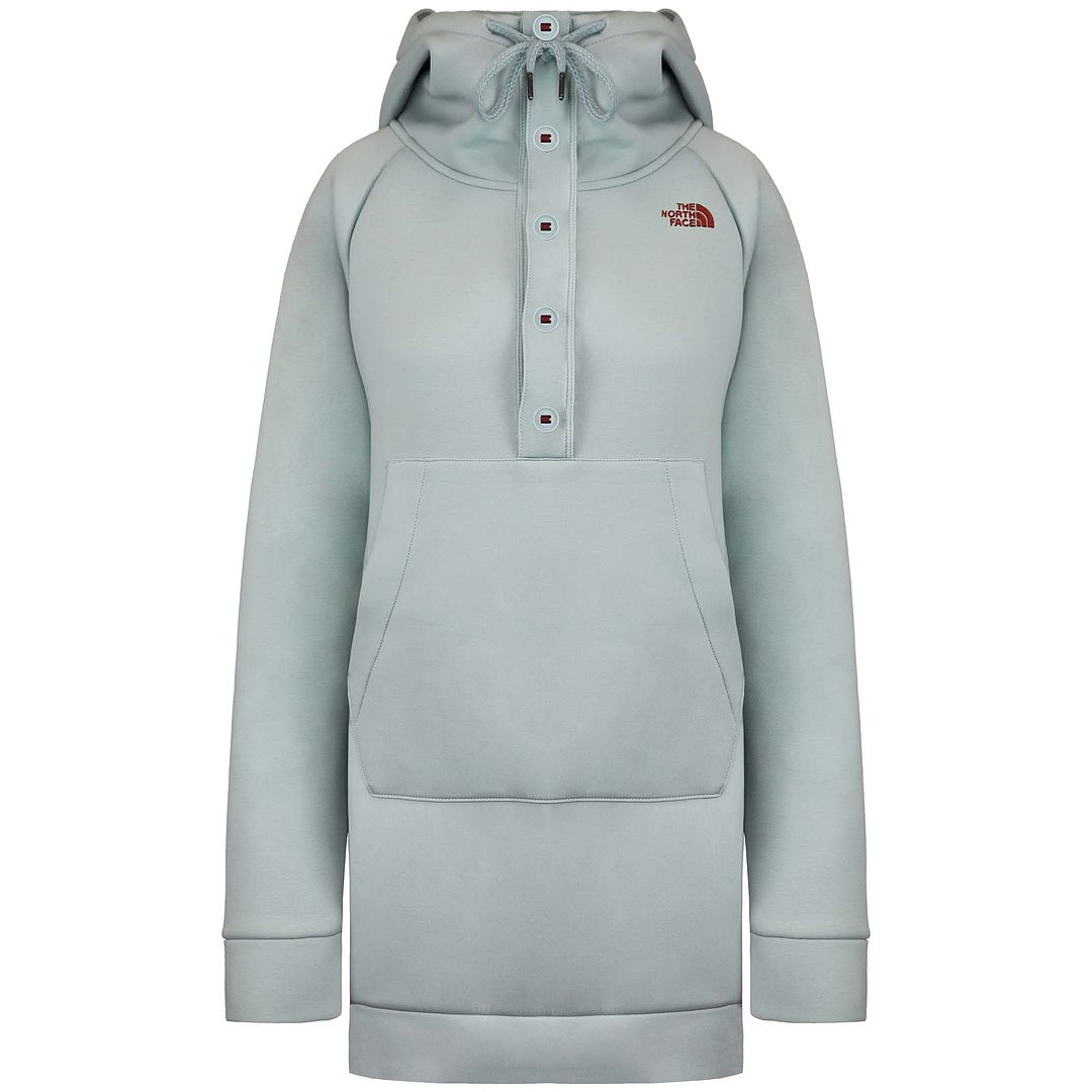 The North Face OTG Womens Light Blue Button Hoodie