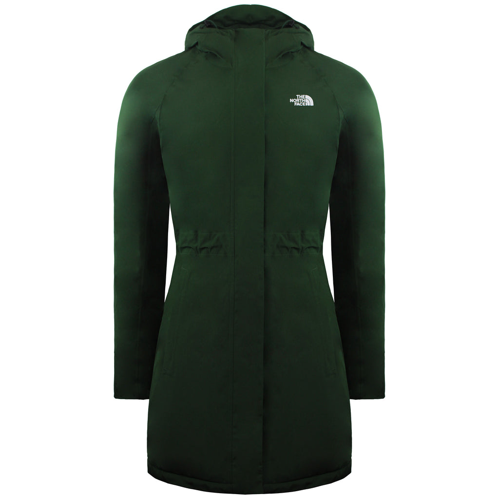 The North Face Recycled Brooklyn Womens Green Parka Jacket