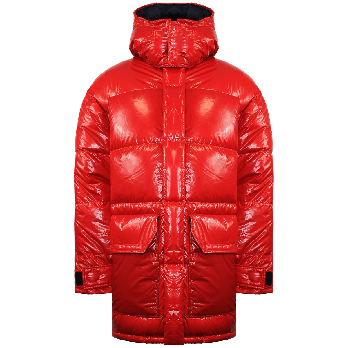 The North Face BRNLB Mens Red Down Parka Jacket