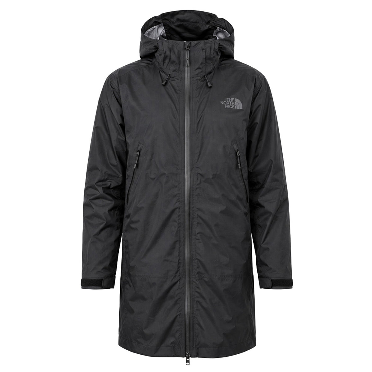 The North Face Packable Light Rain Mens Black Parka Jacket