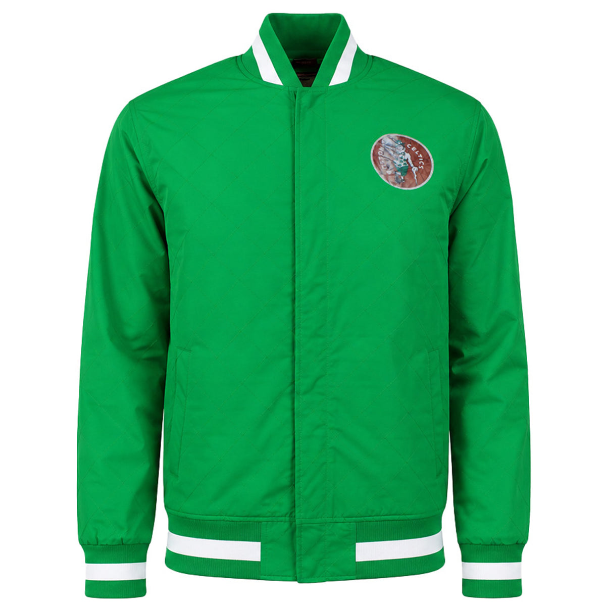Mitchell & Ness NBA Boston Celtics 75th Warm Up Mens Green Jacket