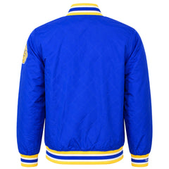 Mitchell & Ness NBA Golden State Warriors Warm Up Mens Blue Jacket