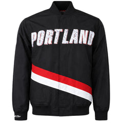 Mitchell & Ness NBA Portland Trail Blazers 75th Warm Up Mens Black Jacket