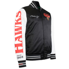 Mitchell & Ness NBA Atlanta Hawks Mens Satin Bomber Jacket