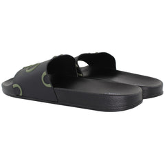 Osprey London The Holiday Mens Black/Khaki Sliders