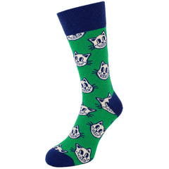 Happy Socks 1-Pack Green Fun Cat