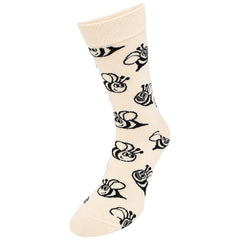 Happy Socks 1-Pack Beige Bee