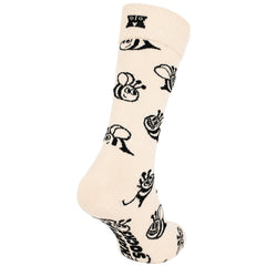 Happy Socks 1-Pack Beige Bee