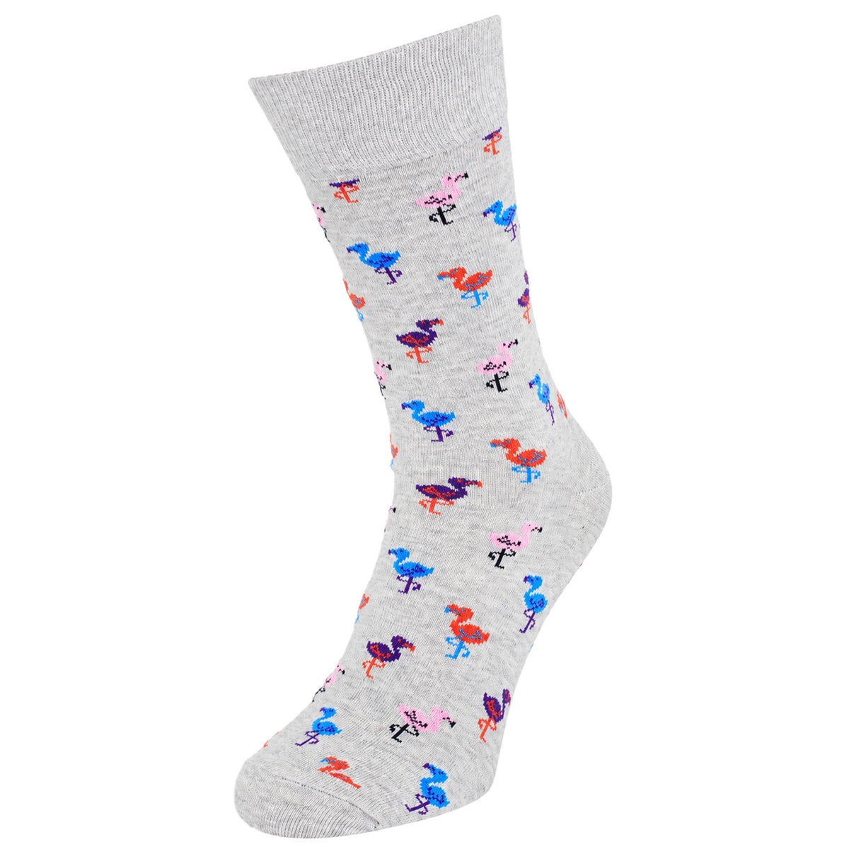 Happy Socks 1-Pack Grey Flamingo