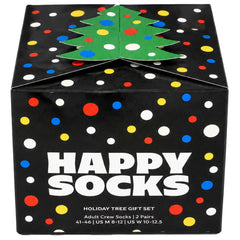 Happy Socks 2-Pack Holiday Tree Black Gift Set