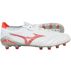 Mizuno Morelia Neo IV Beta Japan FG Mens White Football Boots