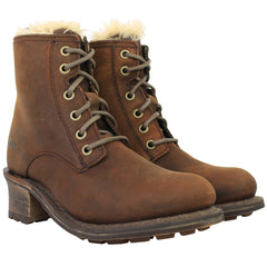 Caterpillar Lolita Womens Brown Heel Boots