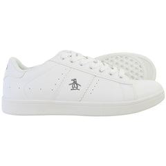 Penguin Steadman Mens White Trainers