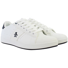 Penguin Steadman Mens White/Navy Trainers