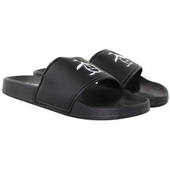 Penguin Pier Mens Black Sliders