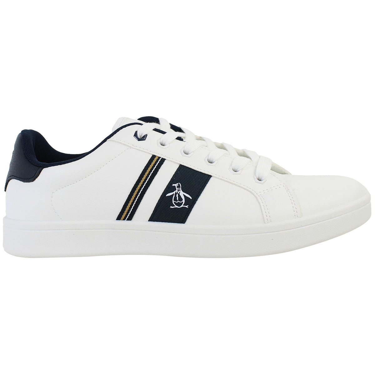 Penguin Steadman Retro Mens White Trainers