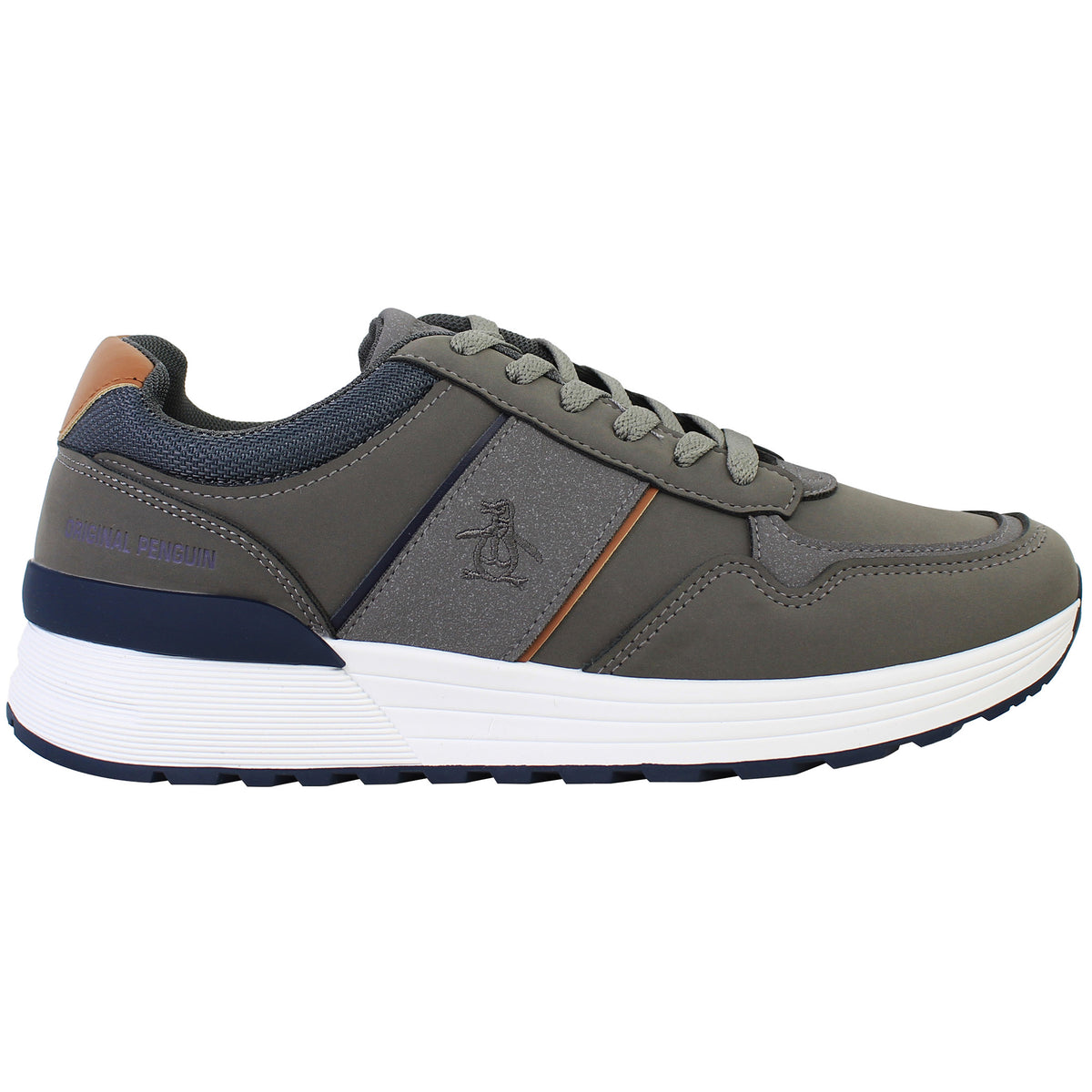 Penguin Orwell Mens Grey Trainers