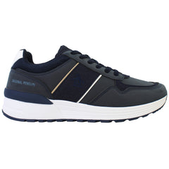 Penguin Orwell Mens Navy Trainers