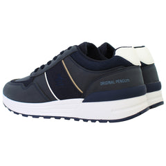 Penguin Orwell Mens Navy Trainers
